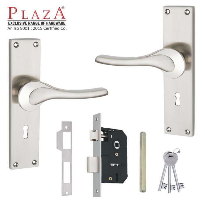 Plaza Bliss Handle Set, SS, Lever Lock