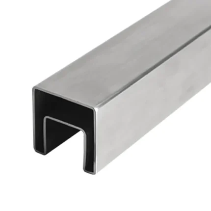TAITON 50 x 50 mm Slotted Rectangular Handrail (TRF-RCT-AL-50-50)