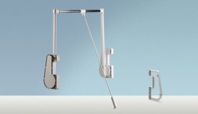 Hettich Garment Duo Lift 15 Kg - hettich wardrobe accessories | Steel material | Chrome-plated wardrobe accessory