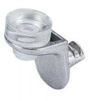 Hettich Sekura8 Nickel for Glass Shelf
