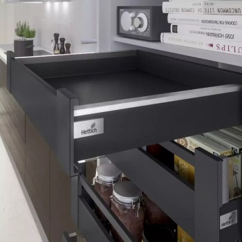 Hettich ArciTech Anthracite steel Modular Drawer System with 40 Kg capacity, price