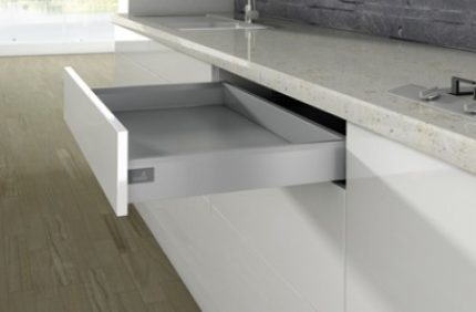 Hettich ArciTech Silver 500 mm Drawer Set steel - Modular kitchen drawer system