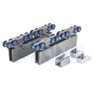 Ozone Sliding System Set for Single Frameless Door (60-150 Kgs) SSS