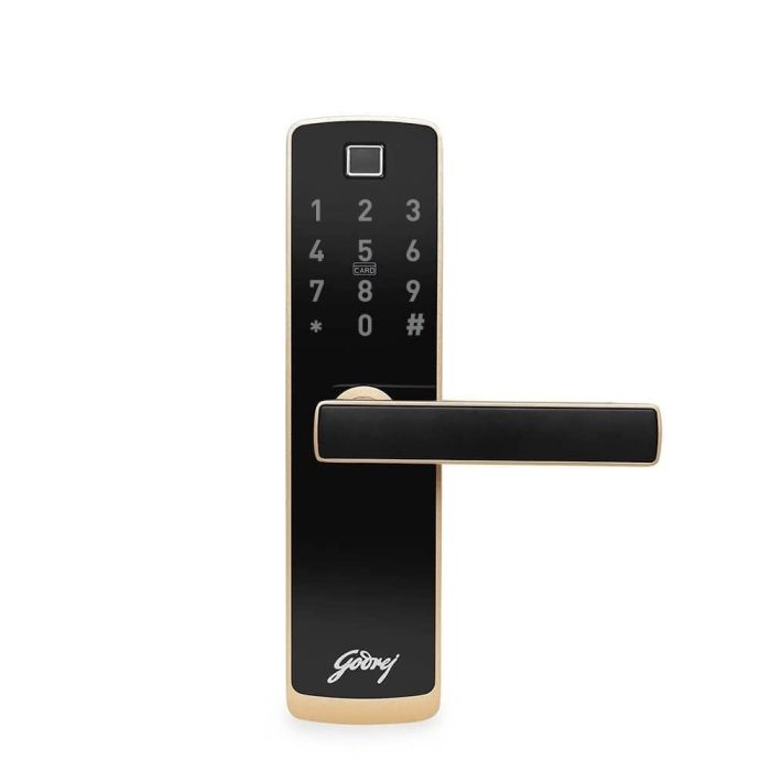 Godrej Catus Touch Plus Smart Door Locks for home I 4 in 1 Access I Champagne Gold Finish