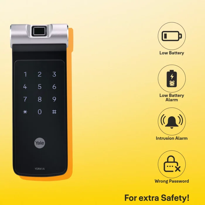 Yale Home App YDR 41A | Black | Biometric, Remote Control