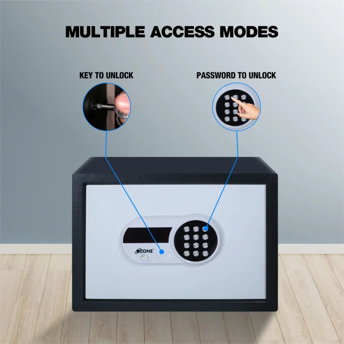 Ozone Aries | Digital Safe | 15.9 Litres - alloy steel electronic lock safe