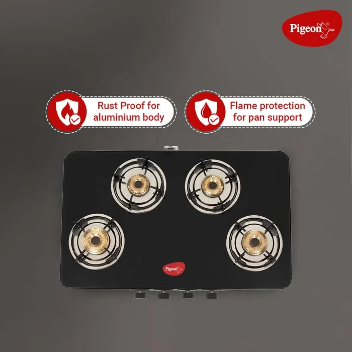 Pigeon Ultra Slim Gas Stove with 4 Burners