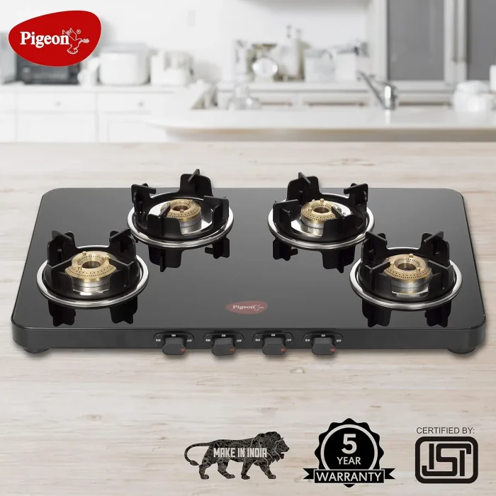Pigeon Ultra Slim Gas Stove with 4 Burners